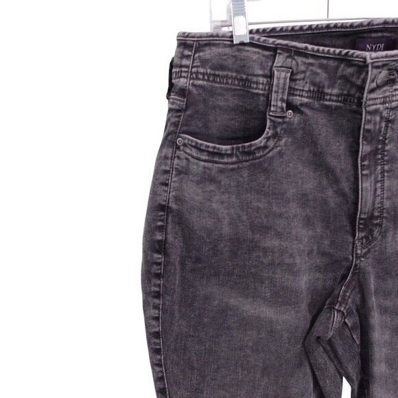 NWT NYDJ Marilyn Straight Higher Rise Ankle Jeans Sz 14W Nobelle Denim Slim Fit - Picture 3 of 11
